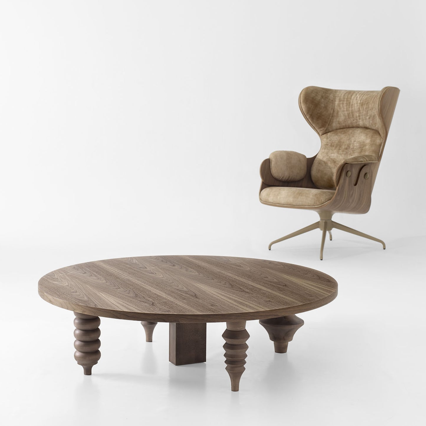 MULTILEG LOW ROUND COFFEE TABLE – BD BARCELONA DESIGN