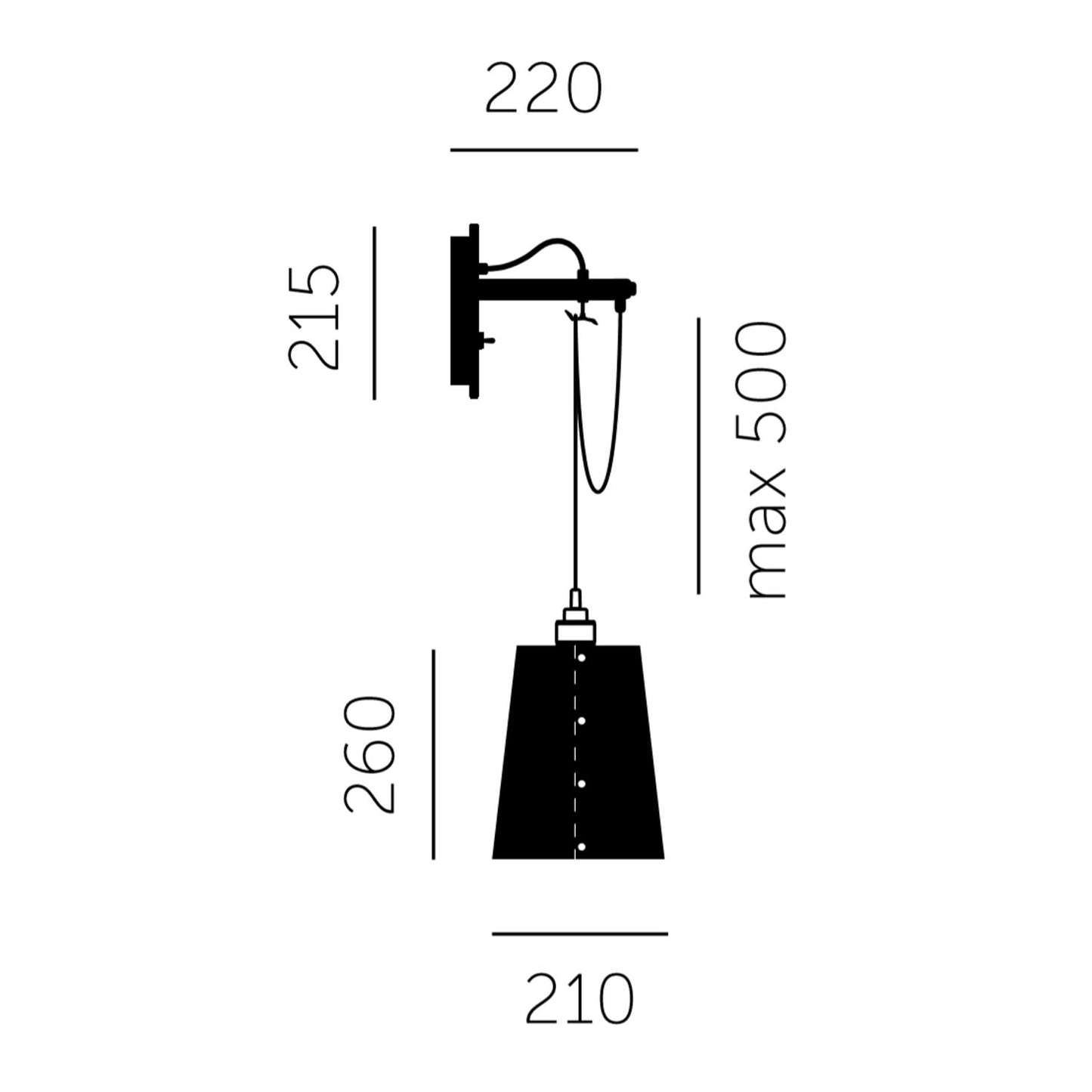 HOOKED WALL / LARGE (GRAPHITE BASE) - BUSTER & PUNCH